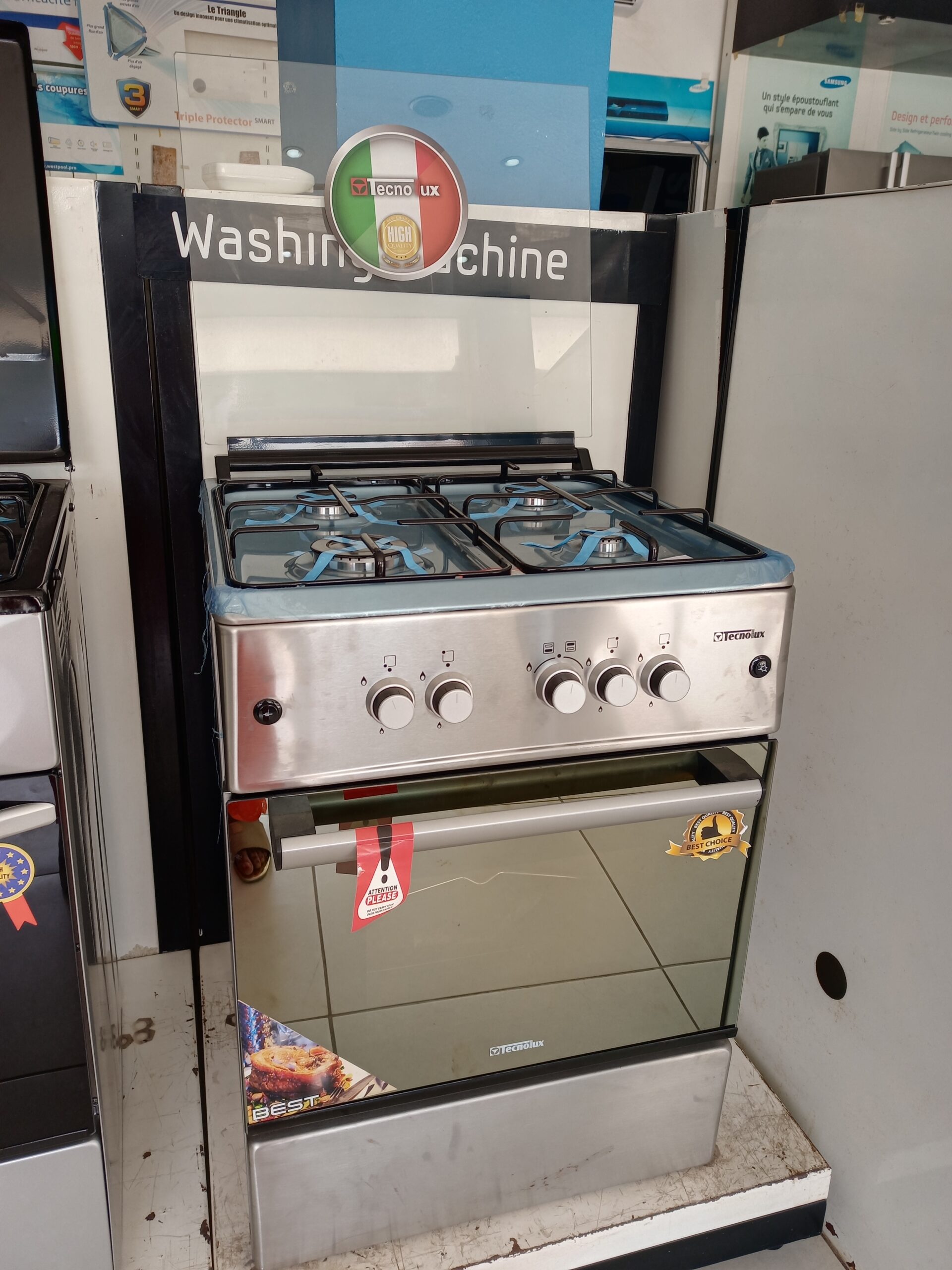Cuisiniere Technolux 4 Feux Inox